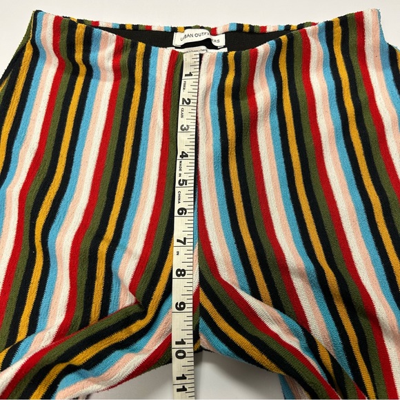 Urban Outfitters Wide Leg Crop Knit Pants Size S Pull On Terry Cloth Lounge Boho - Picture 6 of 9